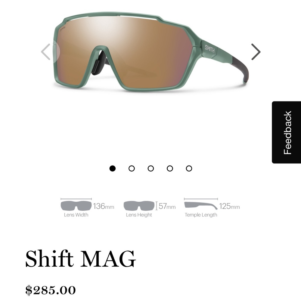 Shift Mag Sunglasses in New With Tags Alpine Green